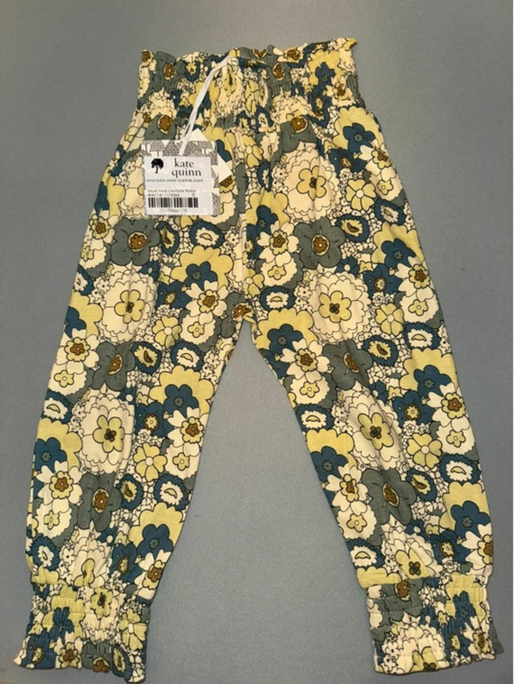 Smocked Waist Bubble Pant Midcentury Floral 2T